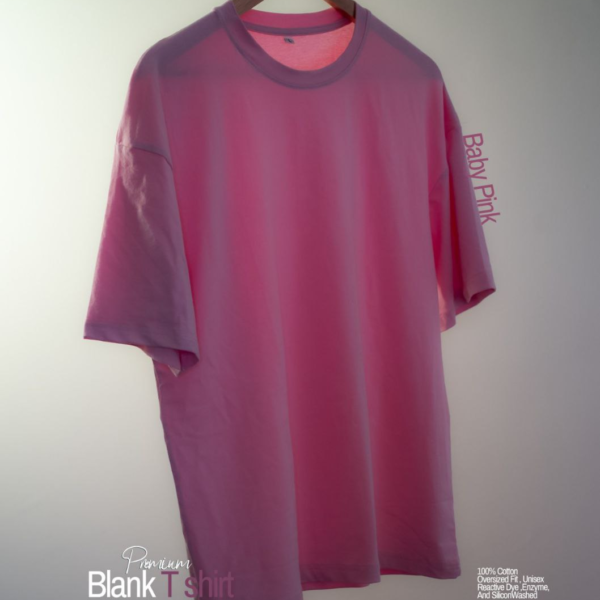 বাটার স্কর্চ oversized ড্রপ শোল্ডার টি-শার্ট  Baby Pink